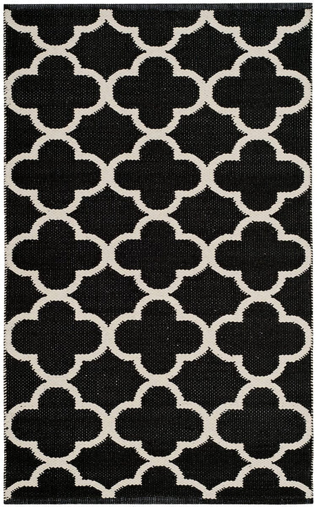 Safavieh Montauk Mtk725D Black / Ivory Rugs.