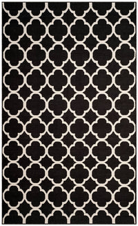 Safavieh Montauk Mtk725D Black / Ivory Geometric Area Rug