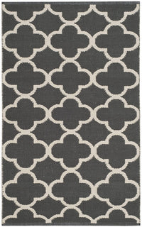 Safavieh Montauk Mtk725E Dark Grey / Ivory Geometric Area Rug