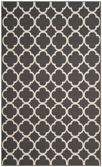 Safavieh Montauk Mtk725E Dark Grey / Ivory Geometric Area Rug