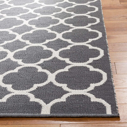 Safavieh Montauk Mtk725E Dark Grey / Ivory Geometric Area Rug