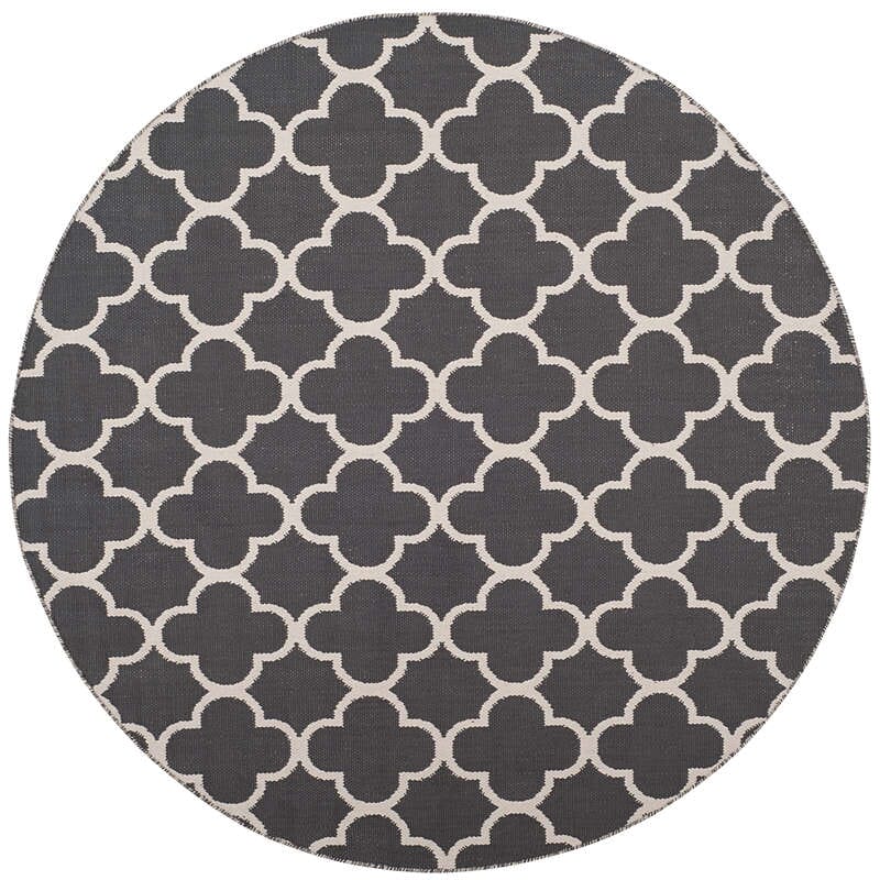 Safavieh Montauk Mtk725E Dark Grey / Ivory Geometric Area Rug