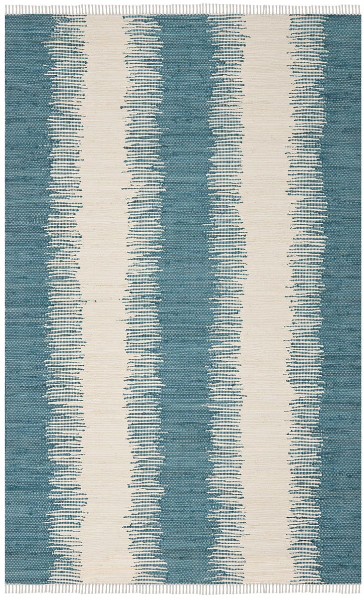 Safavieh Montauk Mtk751A Blue Striped Area Rug