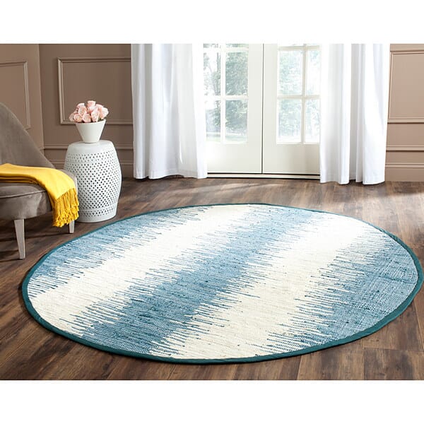 Safavieh Montauk Mtk751A Blue Striped Area Rug