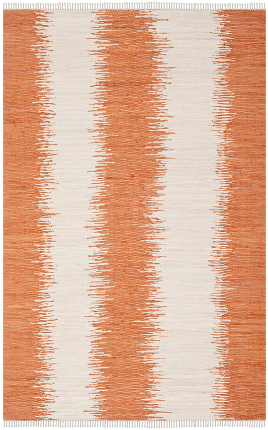 Safavieh Montauk Mtk751C Orange Striped Area Rug