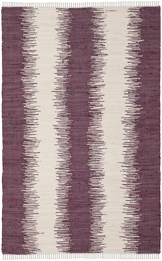 Safavieh Montauk Mtk751D Purple Striped Area Rug