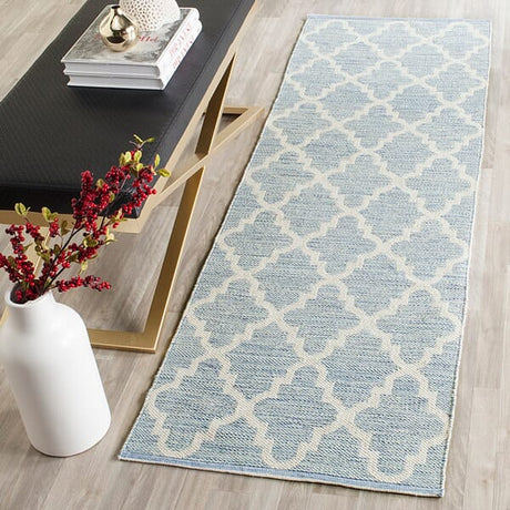 Safavieh Montauk Mtk810B Light Blue / Ivory Rugs.