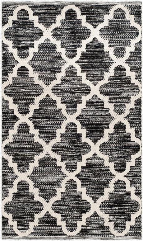 Safavieh Montauk Mtk810D Black / Ivory Rugs.