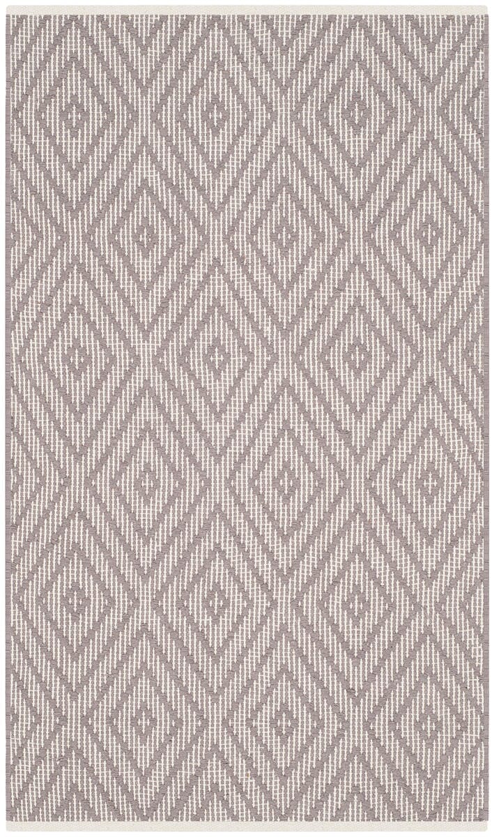 Safavieh Montauk Mtk811A Grey / Ivory Geometric Area Rug