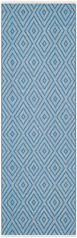 Safavieh Montauk Mtk811B Blue / Ivory Geometric Area Rug