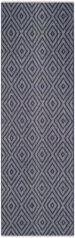 Safavieh Montauk Mtk811C Navy / Ivory Geometric Area Rug