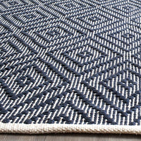 Safavieh Montauk Mtk811C Navy / Ivory Geometric Area Rug