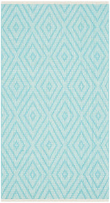 Safavieh Montauk Mtk811H Turquoise / Ivory Rugs.