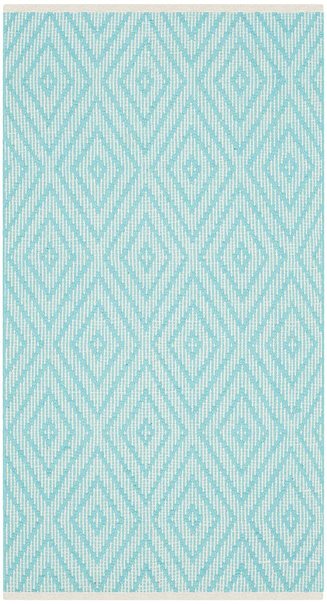 Safavieh Montauk Mtk811H Turquoise / Ivory Rugs.