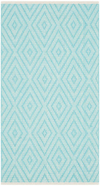 Safavieh Montauk Mtk811H Turquoise / Ivory Geometric Area Rug