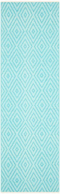 Safavieh Montauk Mtk811H Turquoise / Ivory Geometric Area Rug