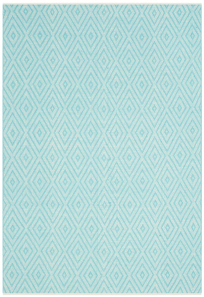 Safavieh Montauk Mtk811H Turquoise / Ivory Geometric Area Rug