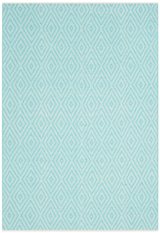 Safavieh Montauk Mtk811H Turquoise / Ivory Geometric Area Rug