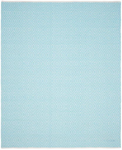 Safavieh Montauk Mtk811H Turquoise / Ivory Geometric Area Rug