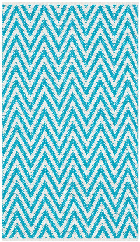 Safavieh Montauk Mtk812H Turquoise / Ivory Rugs.