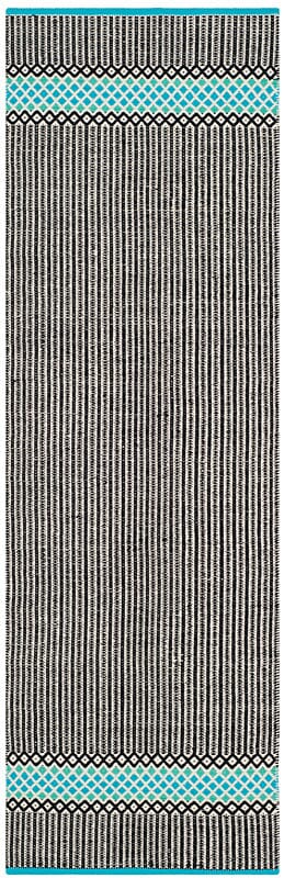 Safavieh Montauk Mtk820H Turquoise / Multi Striped Area Rug