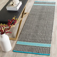 Safavieh Montauk Mtk820H Turquoise / Multi Striped Area Rug