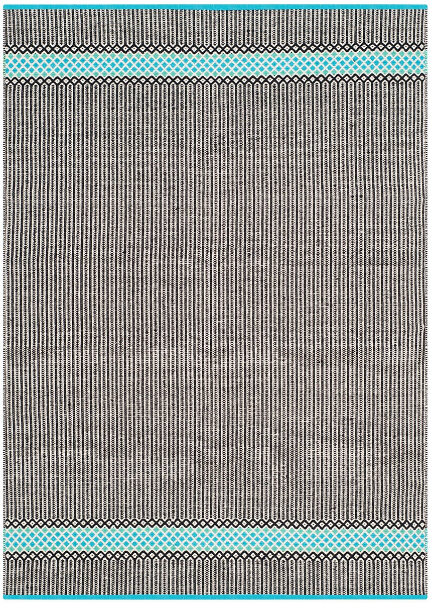 Safavieh Montauk Mtk820H Turquoise / Multi Striped Area Rug