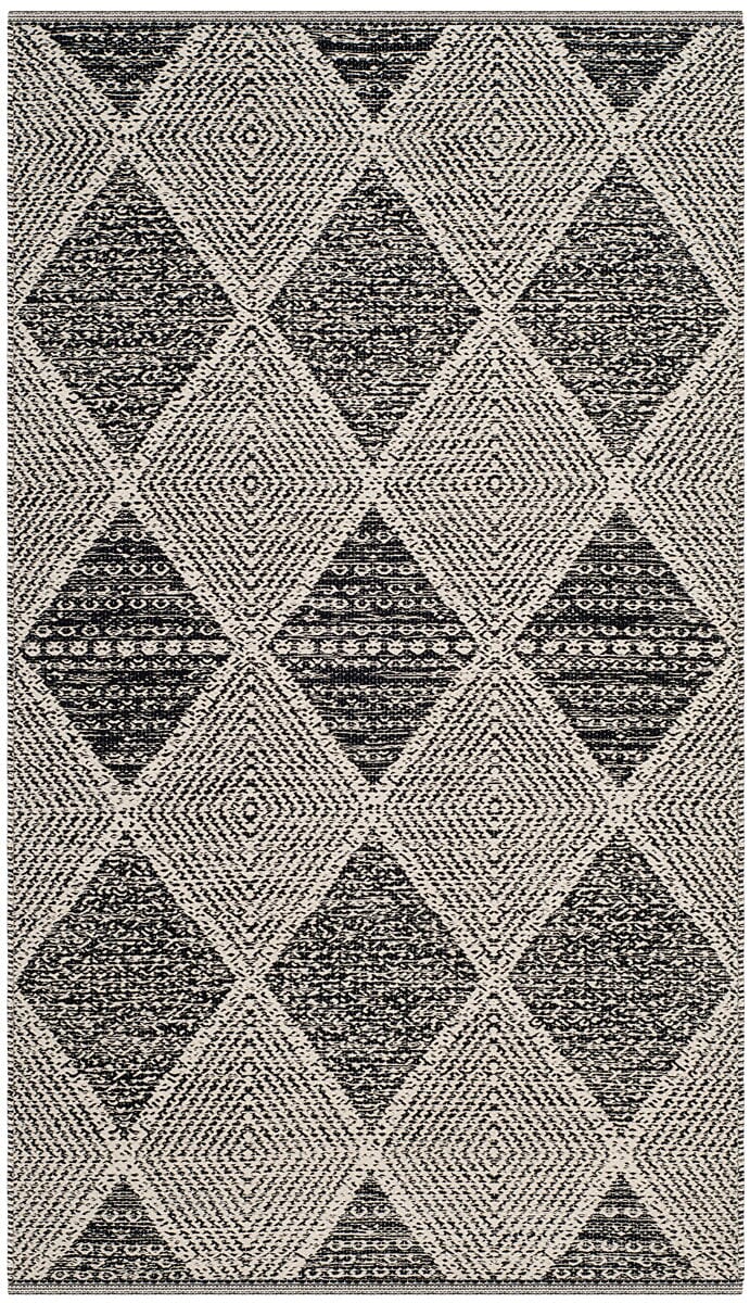 Safavieh Montauk Mtk822D Black Geometric Area Rug