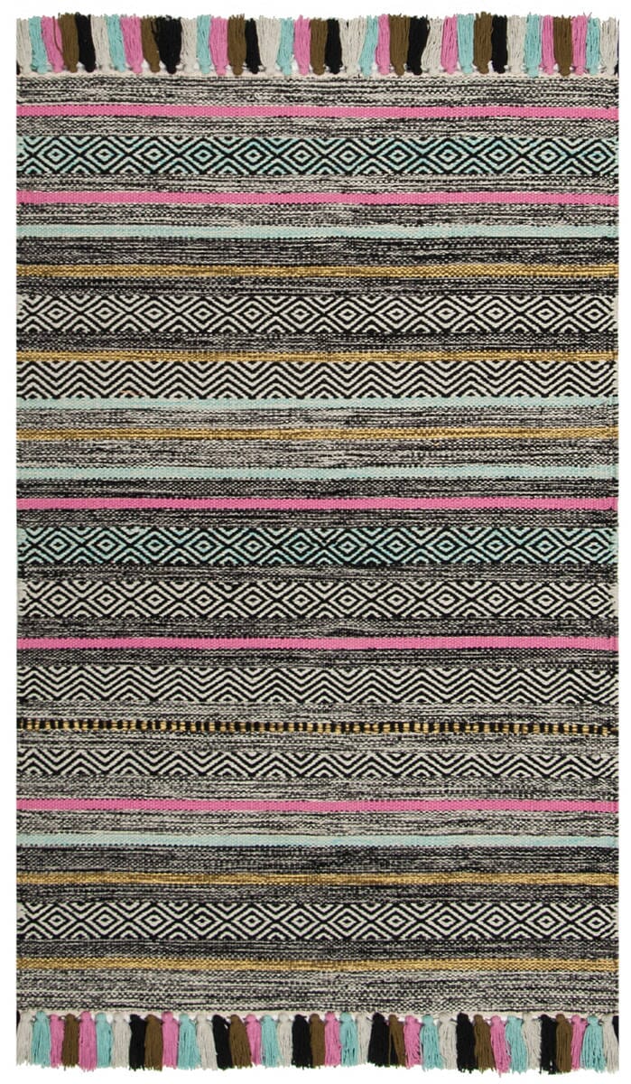 Safavieh Montauk Mtk901B Black / Multi Rugs.