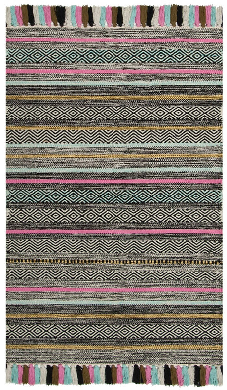 Safavieh Montauk Mtk901B Black / Multi Rugs.