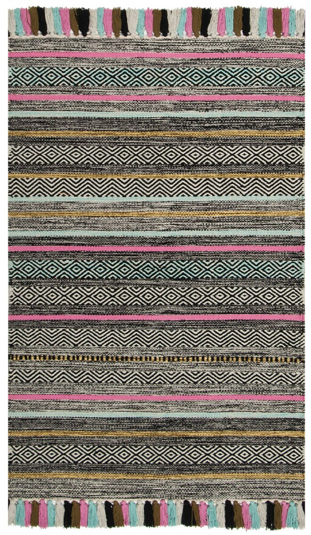 Safavieh Montauk Mtk901B Black / Multi Rugs.