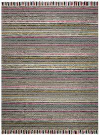 Safavieh Montauk Mtk901B Black / Multi Striped Area Rug