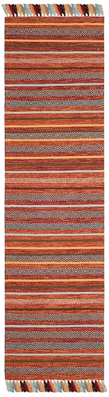 Safavieh Montauk Mtk901D Rust / Multi Striped Area Rug