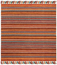 Safavieh Montauk Mtk901D Rust / Multi Striped Area Rug