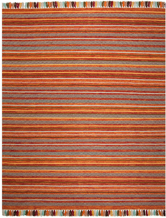 Safavieh Montauk Mtk901D Rust / Multi Striped Area Rug