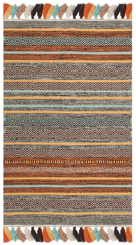 Safavieh Montauk Mtk901E Turquoise / Brown Rugs.