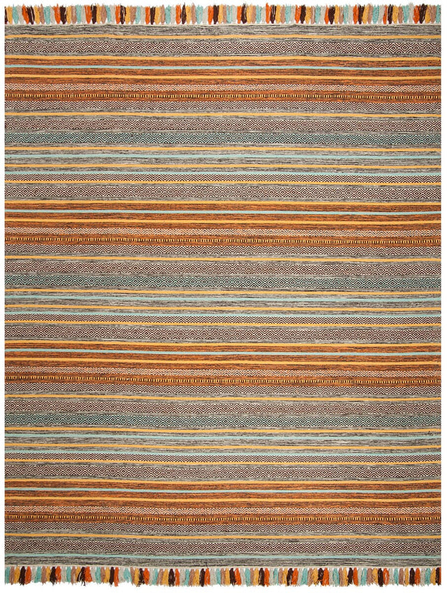 Safavieh Montauk Mtk901E Turquoise / Brown Rugs.