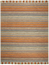 Safavieh Montauk Mtk901E Turquoise / Brown Striped Area Rug