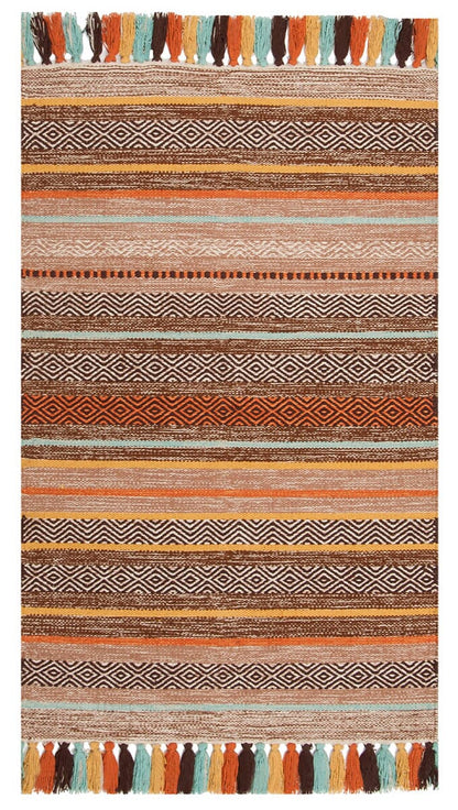 Safavieh Montauk Mtk901H Brown / Multi Striped Area Rug