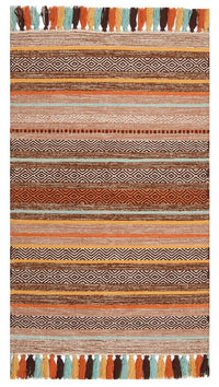 Safavieh Montauk Mtk901H Brown / Multi Striped Area Rug