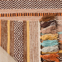 Safavieh Montauk Mtk901H Brown / Multi Striped Area Rug