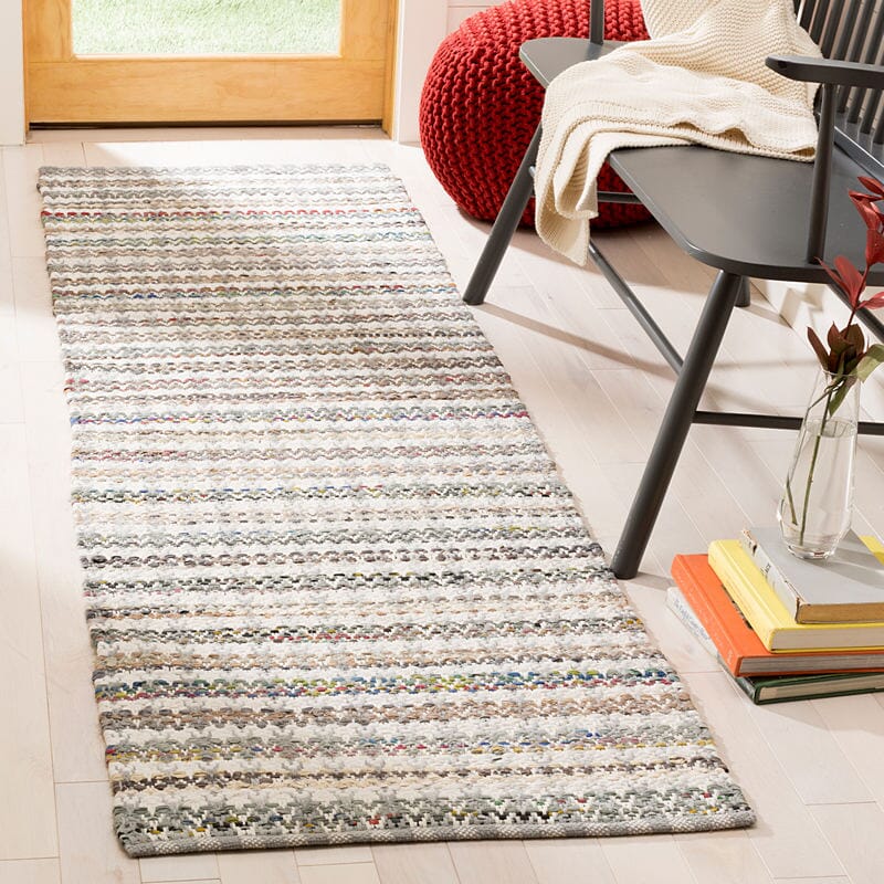 Safavieh Montauk Mtk950A Grey / Multi Striped Area Rug