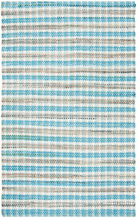 Safavieh Montauk Mtk950C Aqua / Multi Striped Area Rug