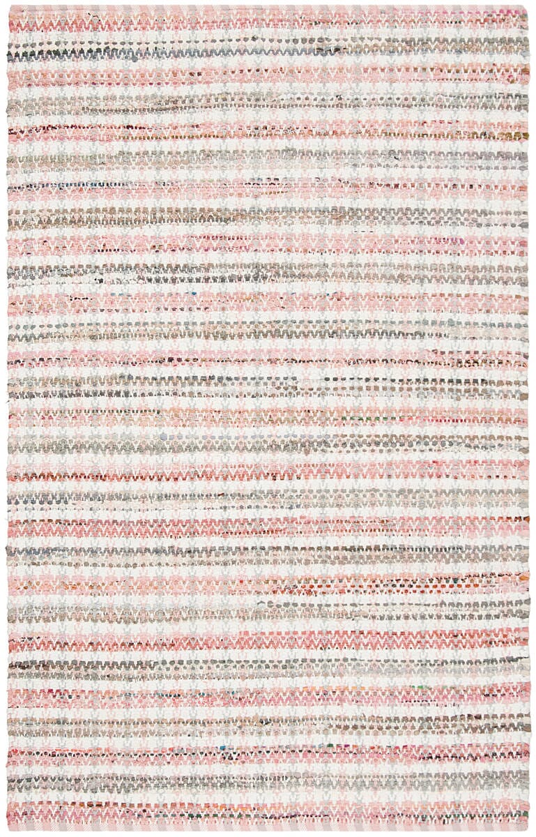 Safavieh Montauk Mtk950D Pink / Multi Striped Area Rug