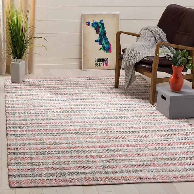 Safavieh Montauk Mtk950D Pink / Multi Rugs.
