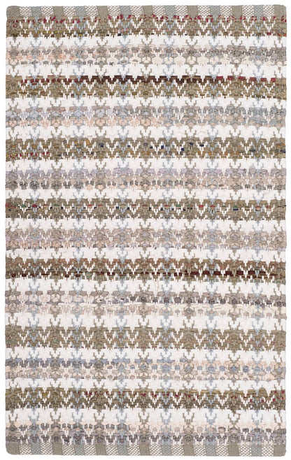 Safavieh Montauk Mtk950E Beige / Multi Striped Area Rug