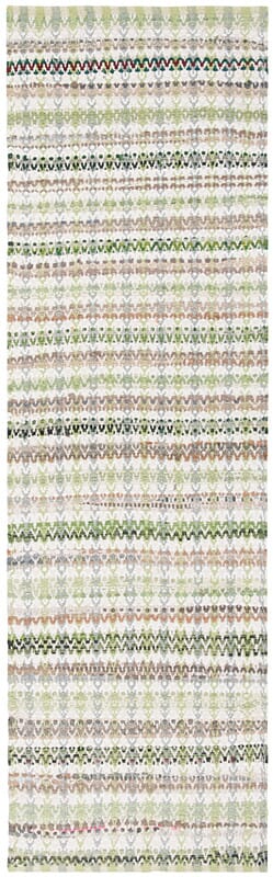 Safavieh Montauk Mtk950G Green / Multi Striped Area Rug