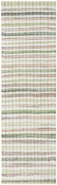 Safavieh Montauk Mtk950G Green / Multi Striped Area Rug