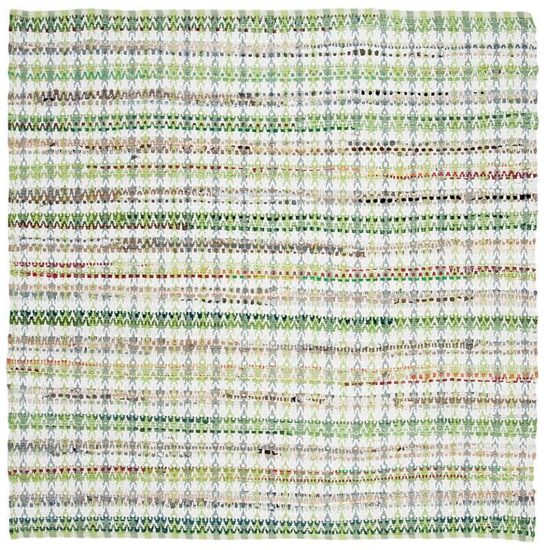 Safavieh Montauk Mtk950G Green / Multi Striped Area Rug