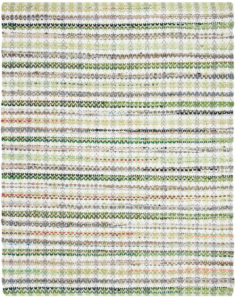 Safavieh Montauk Mtk950G Green / Multi Striped Area Rug